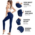 thumbnail image 6 of CAMBIVO Yoga Pants for Women, High Waisted Workout Leggings with Pockets, 6 of 7