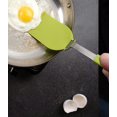 thumbnail image 4 of Stainless Steel Flexible Nylon Spatula - Med - Green 10.75x2x3.25, 4 of 4