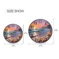 thumbnail image 2 of Seastars on Sunset Beach Wall Clocks Battery Operated 11.9 Inch Round Clock Acrylic Silent Non-Ticking Bedroom Living Room Decorative Clocks, 2 of 10