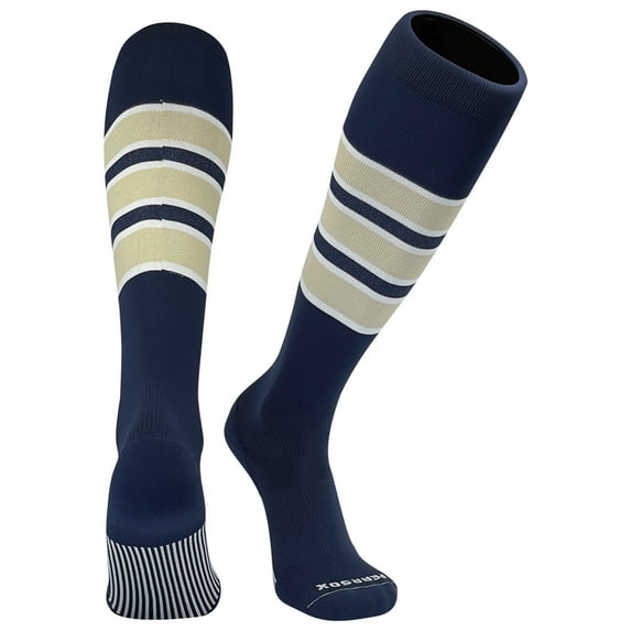 Pearsox Slugger Navy White Vegas Gold Knee-High Long Sports Socks (L)