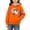 Z107 Orange, variant on Little Girls Boys Halloween Hoodie Cute Ghost Long Sleeve Hooded Sweatshirt Kids Comfortable Fall Winter Warm Outerwear for Holiday Party