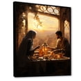 thumbnail image 2 of Designart "Ramadan Reflections in Islam II" Spiritual Framed Wall Art - Global Yellow Islam Entryway Framed Wall Art Print, 2 of 6