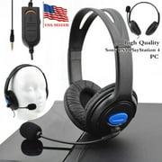 High Quality Wired Gaming Headset Earphones with Mic Microphone Stereo Bass Dinner for Sony PS4 PlayStation 4 Gamers