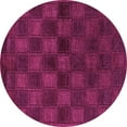 thumbnail image 1 of Ahgly Company Indoor Round Abstract Purple Modern Area Rugs, 3' Round, 1 of 4