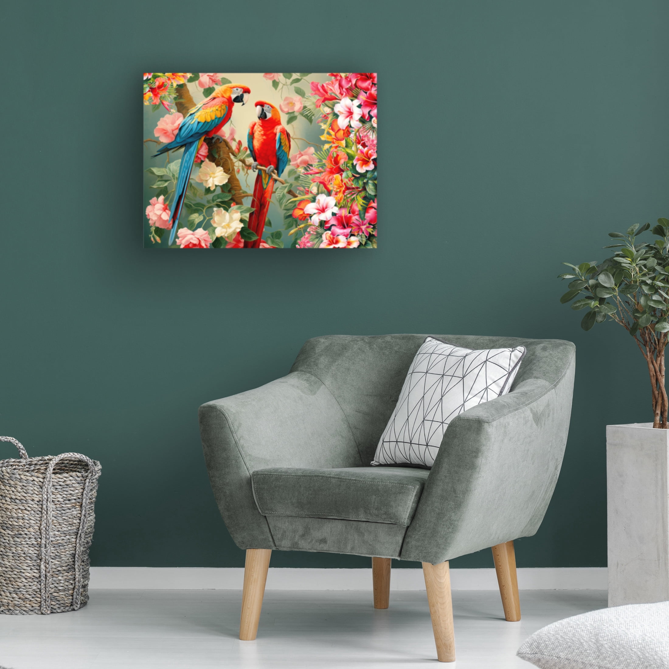 Canvas Wall Art - Stewart 'Paradise' Wall Art for Living Room, Bedroom, or Office Décor by Trademark Fine Art - 32 x 24 Inches