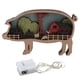 thumbnail image 3 of Adorno tallado en Madera LYUMO Animales Grabado mecánico con Cadena de luces, 3 of 8