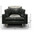 thumbnail image 2 of GTR Leather Skyline 100% Top Grain  Modern Americana Armchair, 2 of 5