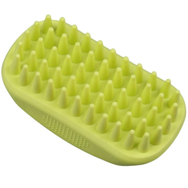 Pet Shampoo Brush Rubber Soft Pet Grooming Brush Dog Massage Brush for Bathing