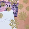 thumbnail image 4 of 36 adornos navideños de copos de nieve dorados, adornos de copos de nieve con purpurina de plástico para decoraciones para árboles de Navidad de invierno, dorado, 4 of 4