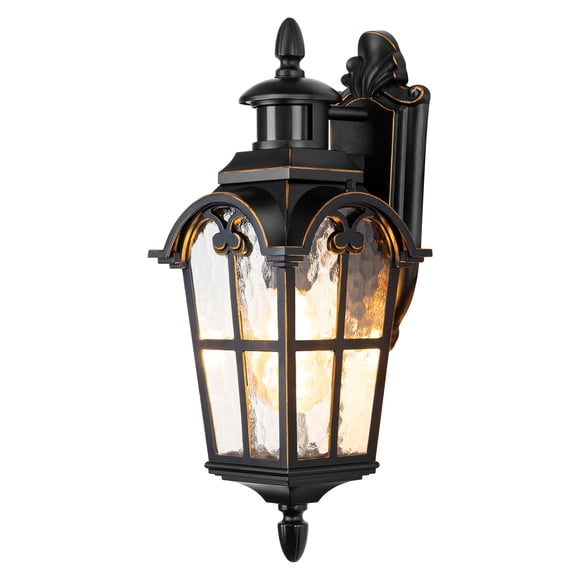 DEWENWILS Motion Sensor Outdoor Wall Light Dusk to Dawn Exterior Outdoor Wall Lantern Fixtures Roman Vintage Outdoor Wall Sconce,