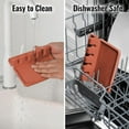 thumbnail image 2 of Zulay Silicone Utensil Rest with Drip Pad for Multiple Utensils BPA-Free Stove Top - Canyon Rose, 2 of 7