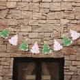 thumbnail image 5 of Coollooc Christmas Banners - Garland Banner Hanging Stocks Xmas Tree Santa Banner Claus Party Decoration Favors for Wall Window Front Door Indoor Outdoor Garden, 5 of 6