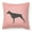 Pink, variant on Carolines Treasures BB3760PW1818 Doberman Pinscher Checkerboard Blue Fabric Decorative Pillow