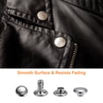 thumbnail image 5 of 300 Sets Leather Rivets 8 x 8mm Metal for Leathercraft, Silver Tone, 5 of 6