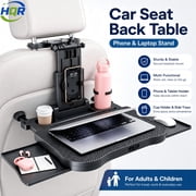 Car Seat Back Storage Table,Auto Tray Mount,Phone and Laptop Stand,Multifunctional,Adjustable,for Adults&Kids,Black