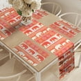 thumbnail image 2 of Ambesonne Oriental Table Runner & Placemats, s Motifs, Placemat 4 pcs + Runner 12"x90", Dark Coral Vermilion, 2 of 2