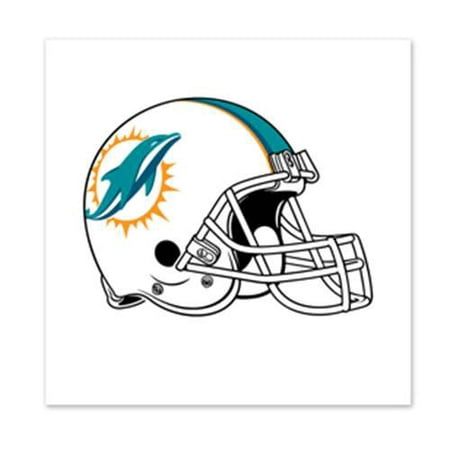 Miami Dolphins Temporary Tattoo - 4 Pack (Best Cover Up Tattoo Artist In Miami)