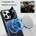 thumbnail image 3 of Allytechgroup for Apple iPhone 16 Case with Camera Cover/ Kickstand [Compatible with MagSafe] Magnetic Wireless Charging Case Hard PC + Soft TPU Back Shockproof Military Grade Shell, Purple, 3 of 15
