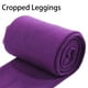 Koszal Femmes Automne Solide Couleur Polaire Extensible Chaud Étrier Recadré Collants Leggings – image 2 sur 7