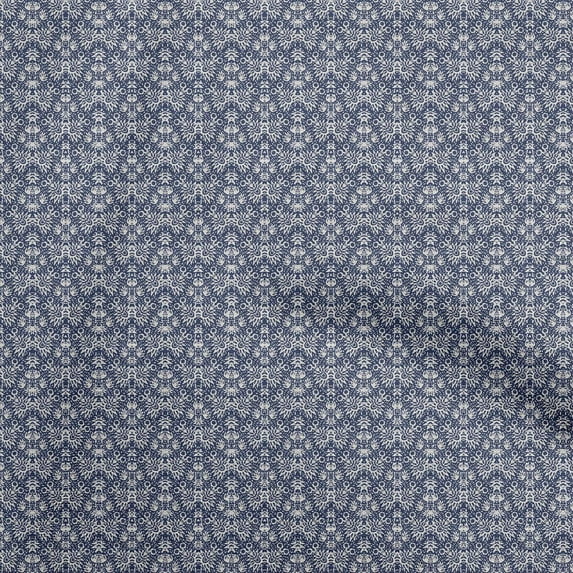 oneOone Cotton Poplin Dark Blue Fabric Texture Sewing Fabric By The Yard Printed Diy Clothing Sewing Supplies 42 Inch Wide