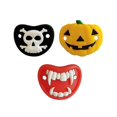 thumbnail image 2 of Chupetes para bebé BRILLAR diseño Halloween esqueleto calabaza vampiros 3 uds, 2 of 5