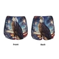 thumbnail image 5 of Lsque Night Sky Bald Eagle Printed Women's Running Shorts with Liner Pockets,Elastic Quick Dry Workout Athletic Gym Yoga Shorts,Womens High Waist Shorts-XX-Large, 5 of 9