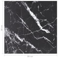 thumbnail image 4 of vidaXL Table Top Black 80x80 cm 6 mm Tempered Glass with Marble Design, 4 of 4