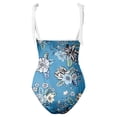 thumbnail image 3 of Aayomet Maillots de Bain pour Femmes 2024 Taille Haute Pin-Up, Bleu m, 3 of 4