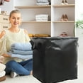 thumbnail image 2 of Heavy Duty Storage Bag with Reinforced Handles | Extra Large Tote Organizer for Clothes Toys & Christmas Decor | Thickened Double Zipper | 60x52x50cm, 2 of 7