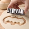 thumbnail image 6 of Bat Halloween Cookie Cutter Set – 3-Piece Stainless Steel Mold for Ghost Pumpkin Cookies, Baking Tool for Party Treats, 6 of 9