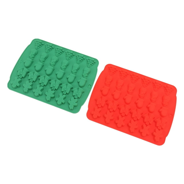 Christmas Theme Silicone Molds, Easy To Release Silicone Christmas Baking Easy To Clean Heat Resistance For Sugar Type A,Type B