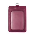 thumbnail image 1 of GOGO 10Pcs Vertical Horizontal 2-Sided PU ID Card Badge Holder Pouch Stock Case-vertical purple-10 Packs, 1 of 7