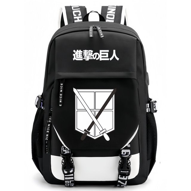 Mochila Beibao3 Attack on Titan Sword, estilo universitario, correa de poliuretano