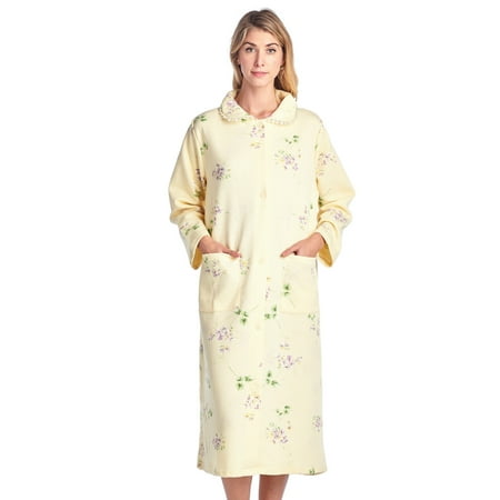 

Casual Nights Women s Long Quilted Robe House Dress