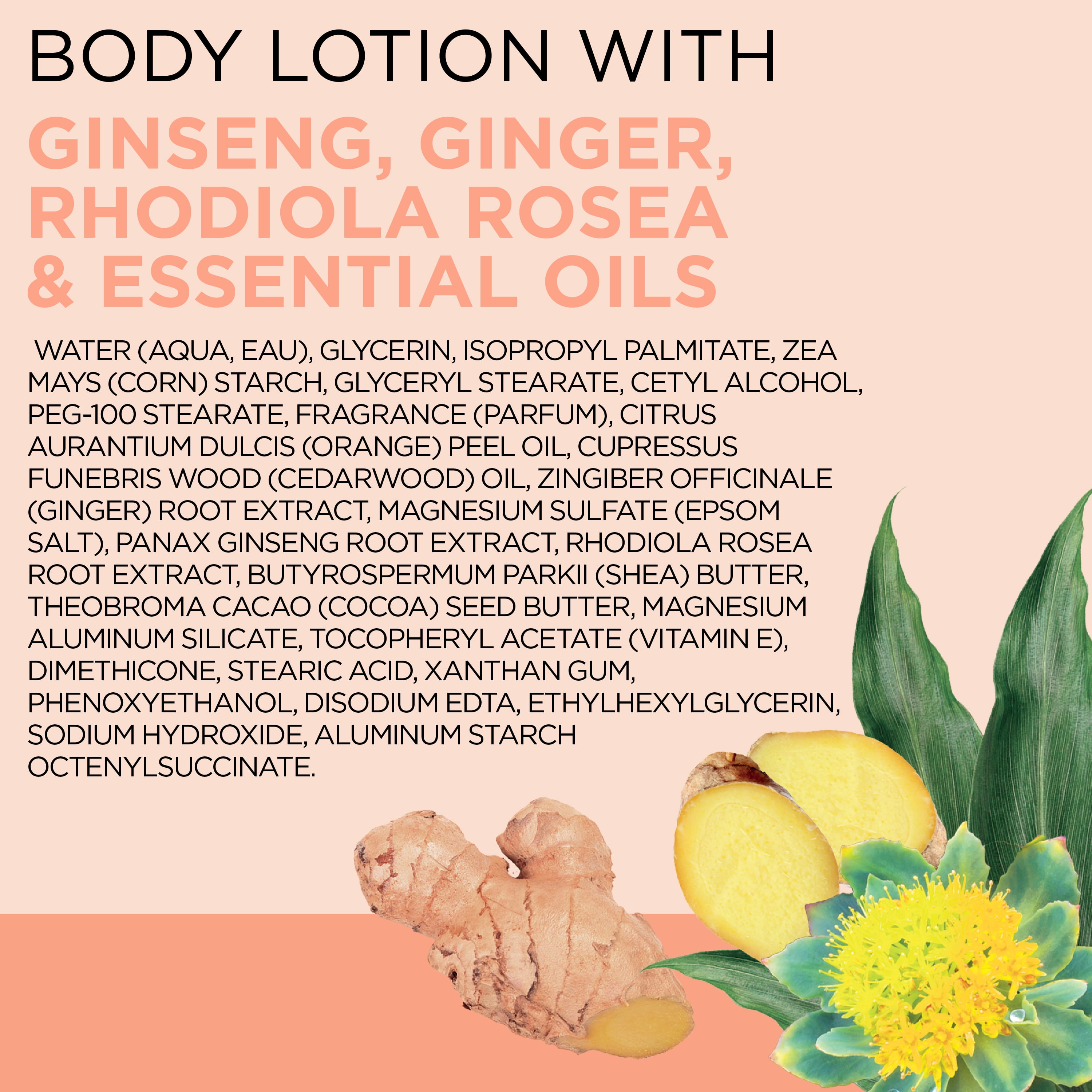 Dr Teal's Stress Relief Body Lotion with Ginger, Ginseng & Rhodiola Rosea, 18 fl oz