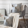 thumbnail image 5 of Set of 2 Brown White and Grey Throw Pillow Covers Modern Abstract Painting Contemporary Decorative Pillow Cases Home Decor Standard Square 16x16 Inches Pillowcases, 5 of 6
