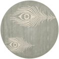 thumbnail image 2 of Safavieh Soho Grey Contemporary Rug - Round 4', 2 of 2
