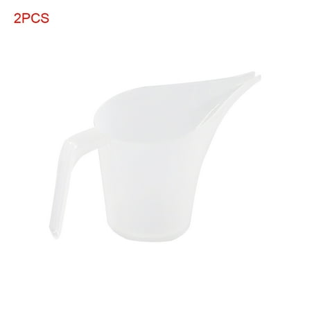 

Elroy 2 Pieces Long Spout Funnel Pitcher Transparent Cake Making Measuring Cup Home Kitchen Measuring Tool