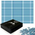 thumbnail image 2 of Ambesonne Plaid Jigsaw Puzzle Durable Cardboard, Blue Scottish Style Checkered, 1000 pcs, Deep Sky Blue and Seafoam, 2 of 5