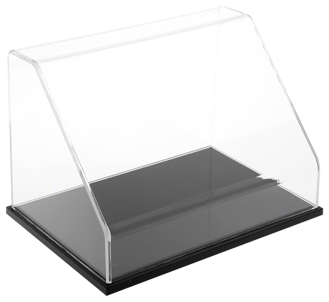 Plymor Clear Acrylic Slant Front Display Case, 12" W x 8" D x 8" H