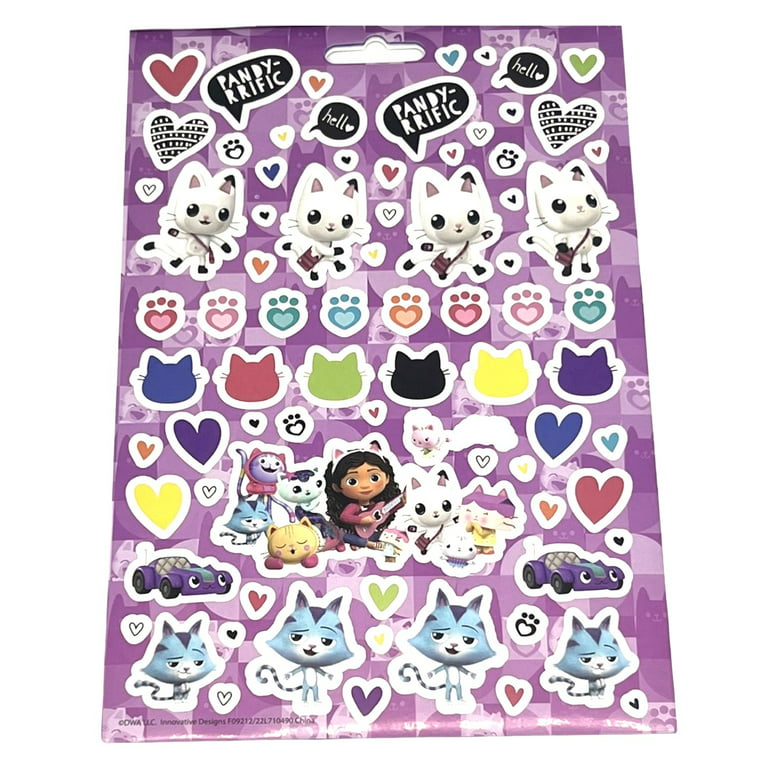  Gabbys Dollhouse Puffy Sticker Sheet Over 300 Sticker Book :  Toys & Games