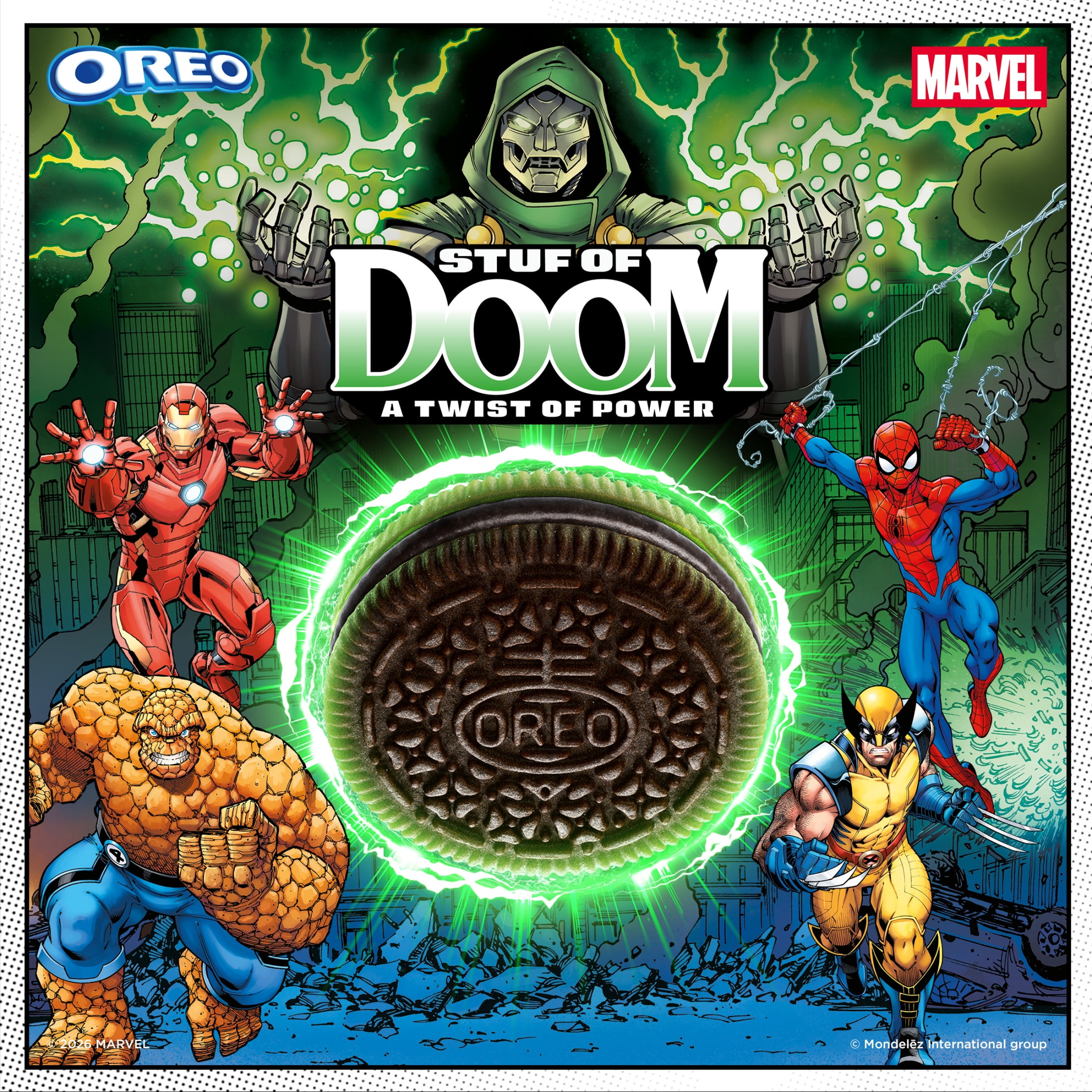 MARVEL OREO Stuf of Doom Chocolate Sandwich Cookies, Special Edition, 10.68 oz