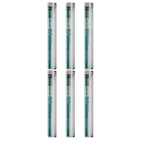 (pack of 6) Sylvania Lighting F20T12/LX/AQ/24" "Gro-lux" Aqua Fluorescent Bulb 20W