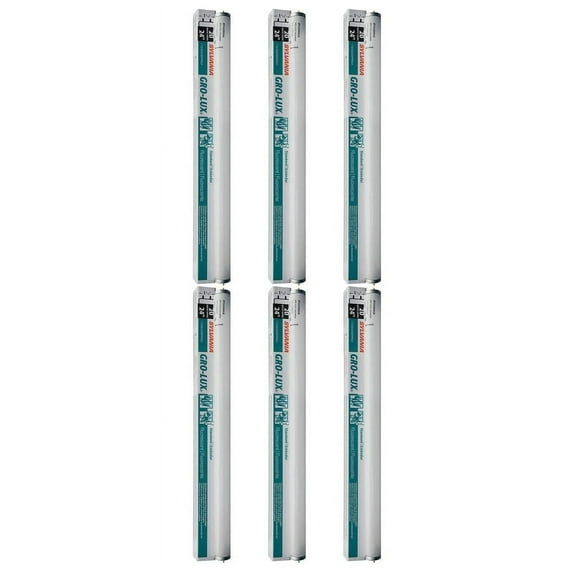 (pack of 6) Sylvania Lighting F20T12/LX/AQ/24" "Gro-lux" Aqua Fluorescent Bulb 20W