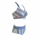thumbnail image 4 of Pantalones Cortos de Baño de las Mujeres Traje de Baño Dividido Bikini sin Mangas Fringe Beach Trunks Set de Dos Piezas, 85% Nylon 15% Spandex Traje de Baño para Piscina, Playa, 4 of 6