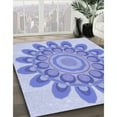 thumbnail image 2 of Ahgly Company Indoor Square Patterned Light Slate Blue Area Rugs, 7' Square, 2 of 6