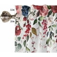 thumbnail image 5 of Valentine''s Day Kitchen Valances Curtains for Windows, Romantic Rose Plant Leaf Printing Valance Rod Pocket Window Curtain, Bathroom Basement Farmhouse Small Window Treatment Curtains 54"W x 18"L, 5 of 6