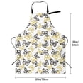 thumbnail image 5 of Lsque Golden Glitter Butterflies Waterproof Apron Chef Aprons for Men Heavy Duty Chemical Work Apron Extra Long Grilling Aprons with Adjustable Bib Apron, 5 of 9