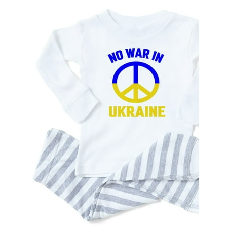 

CafePress - No War In Ukraine Interest Changes The Wor Pajamas - Toddler Long Sleeve Pajama set
