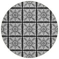 thumbnail image 2 of Addison Rugs Chantille Indoor/Outdoor Transitional Medallions Black Washable Round Rug, 8' x 8', 2 of 6